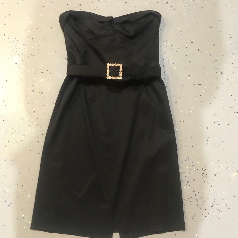 Trina Turk Strapless Black Dress